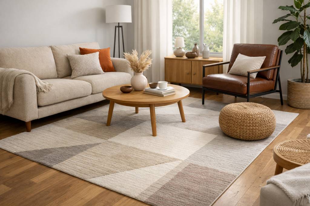 Comment choisir le bon tapis pour structurer un espace de vie et réchauffer visuellement le sol