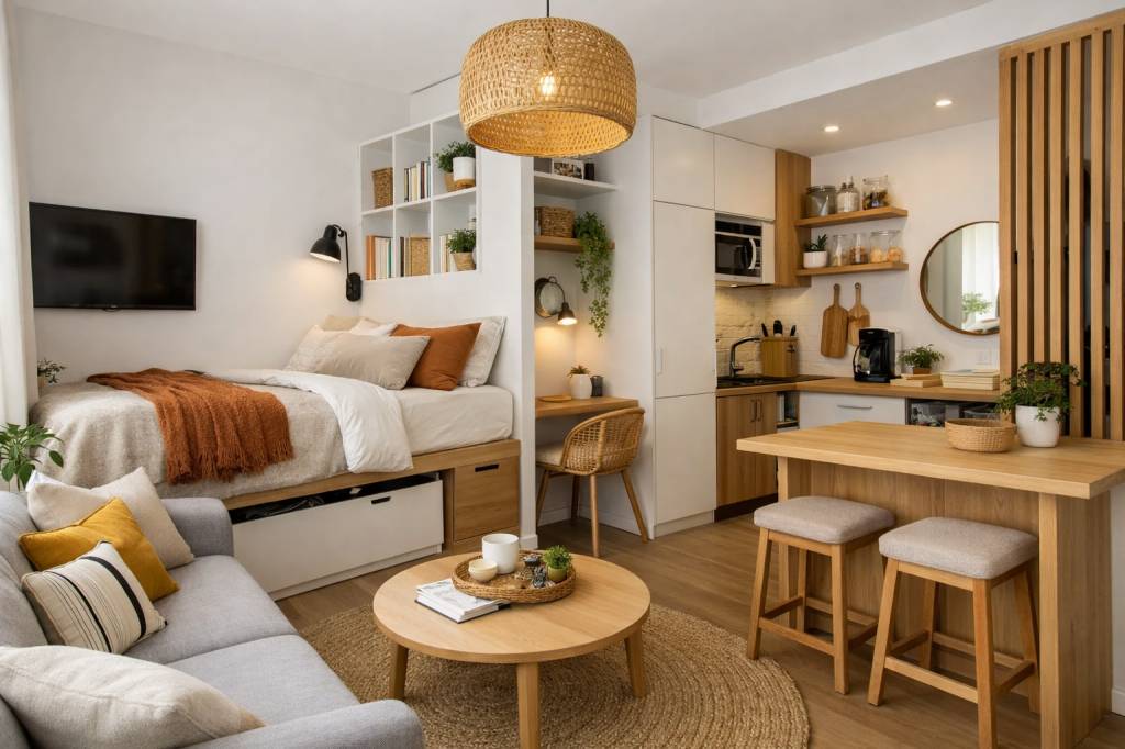 Aménager un studio : idées gain de place et rangements malins pour un intérieur fonctionnel et agréable à vivre