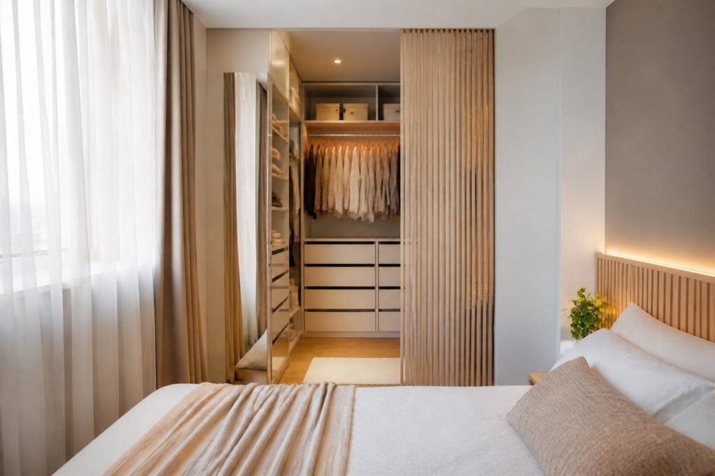 Comment aménager un petit dressing fonctionnel dans une chambre sans perdre d’espace ni de luminosité